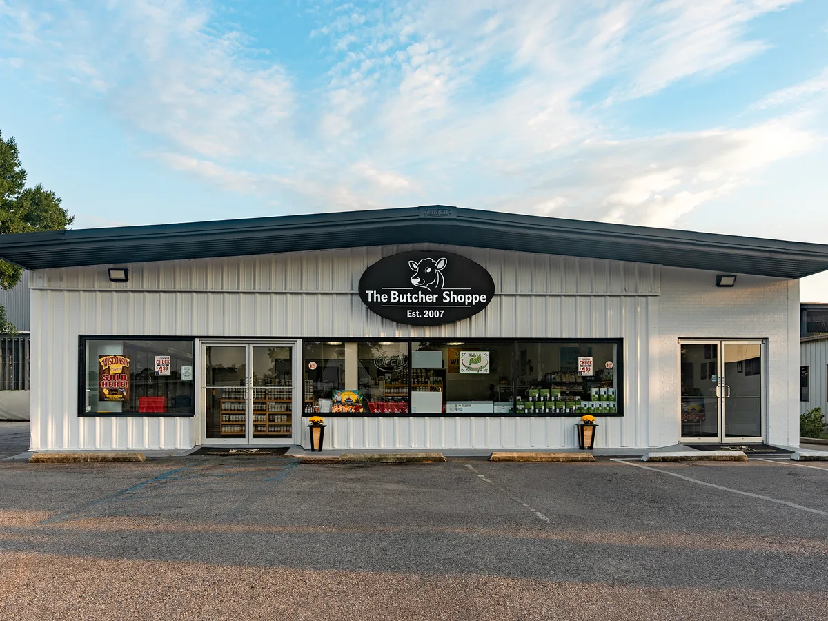 Front entrance of The Butcher Shoppe